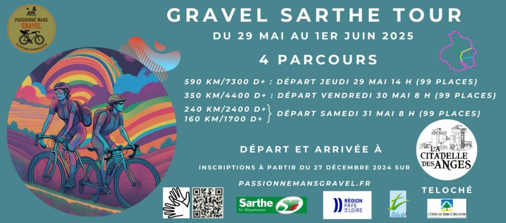 Bannière page d'accueil Passionné Mans Gravel