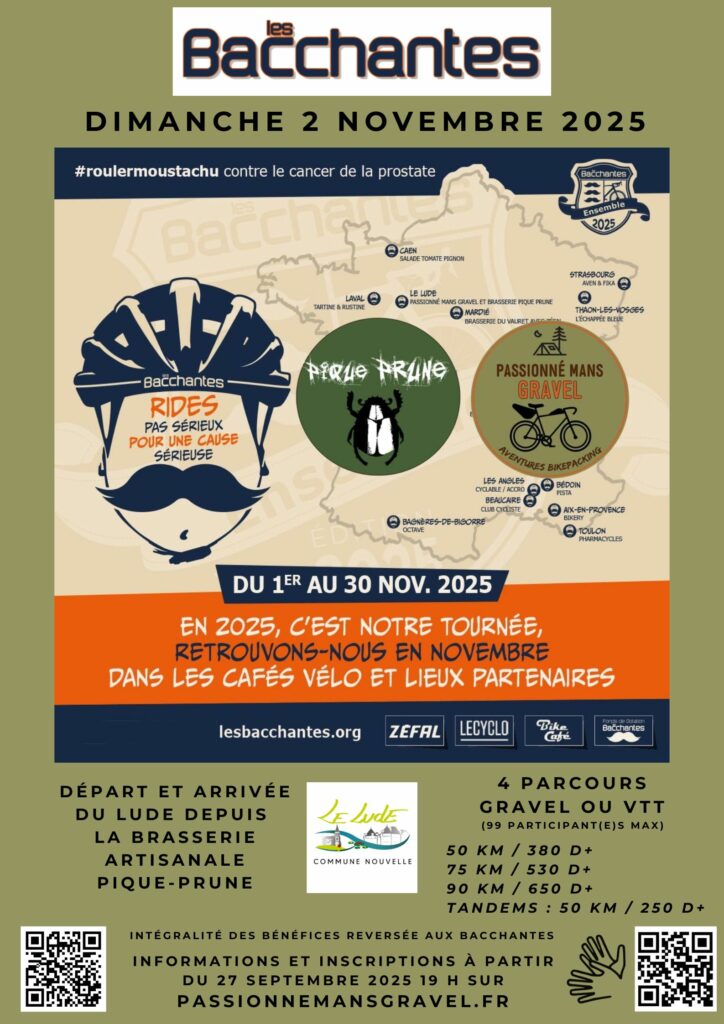 Affiche Les Bacchantes à vélo